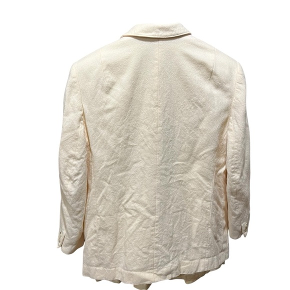 Pendleton Vintage Wool Single Button Cream Women's Blazer - Picture 6 of 15